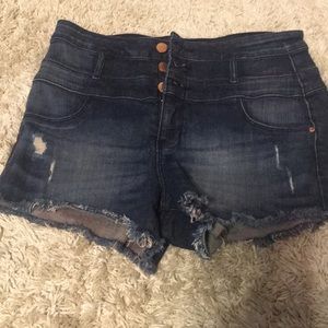 Charlotte Russe High rise Jean shorts